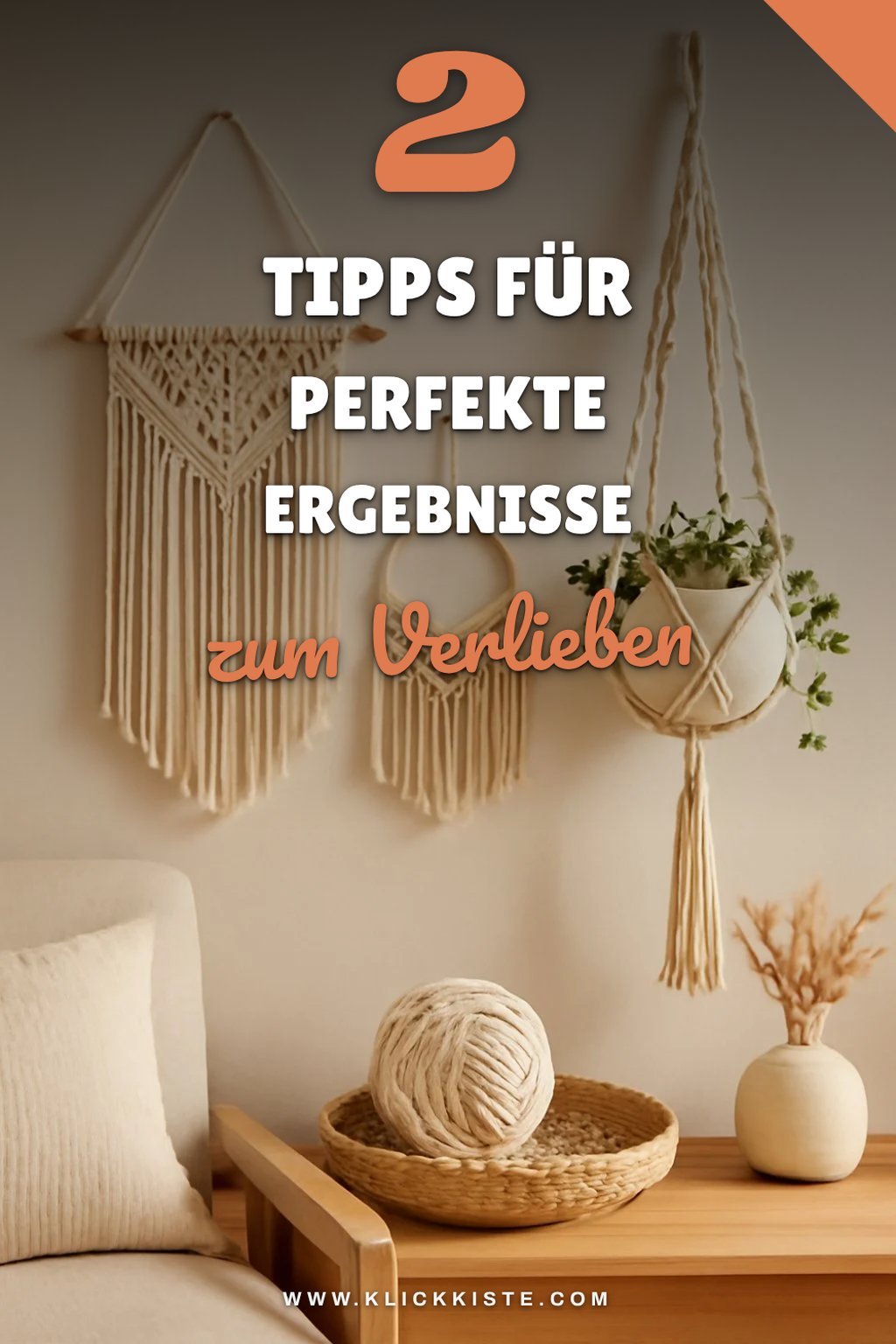 Mit diesen Tipps gelingt dein Makramee-Projekt