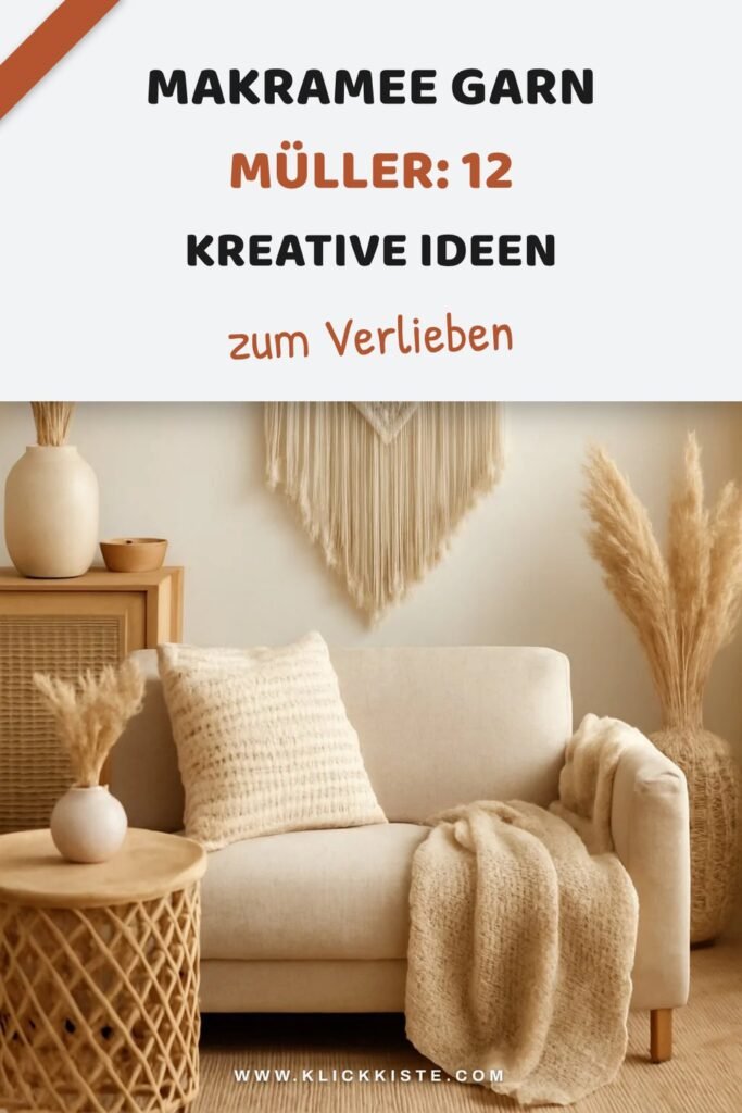 Makramee Garn Müller: 12 kreative Ideen zum Selbermachen