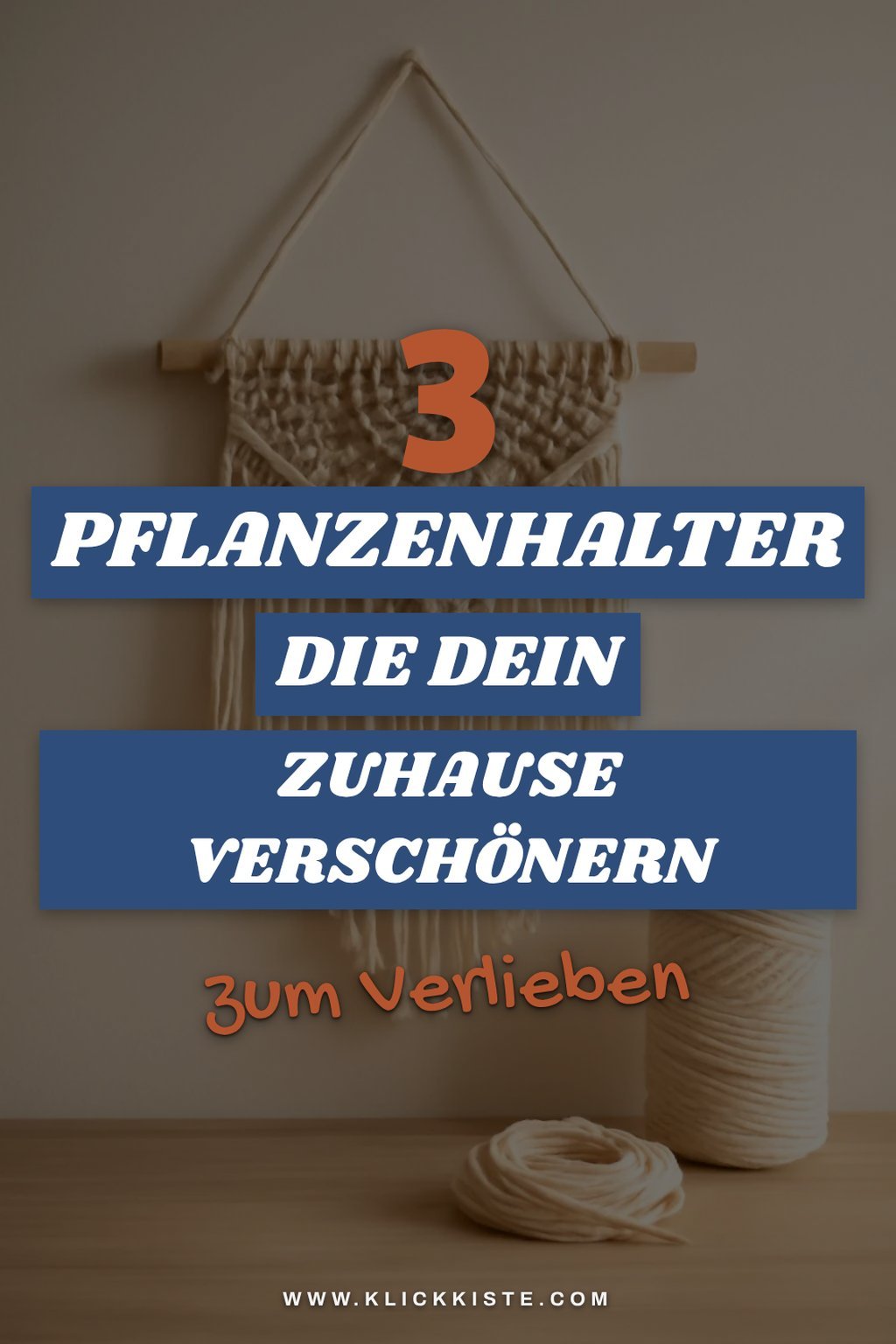 Kreative Pflanzenhalter aus Makramee selber machen