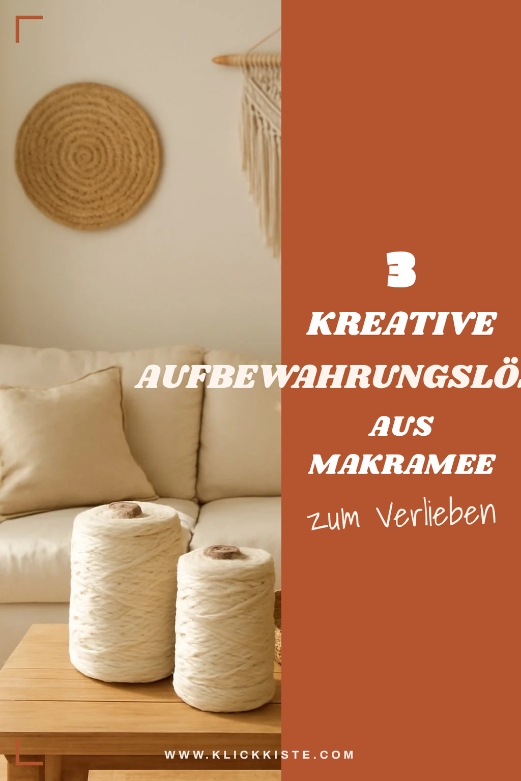 Praktische Makramee Aufbewahrungslösungen selbst gestalten