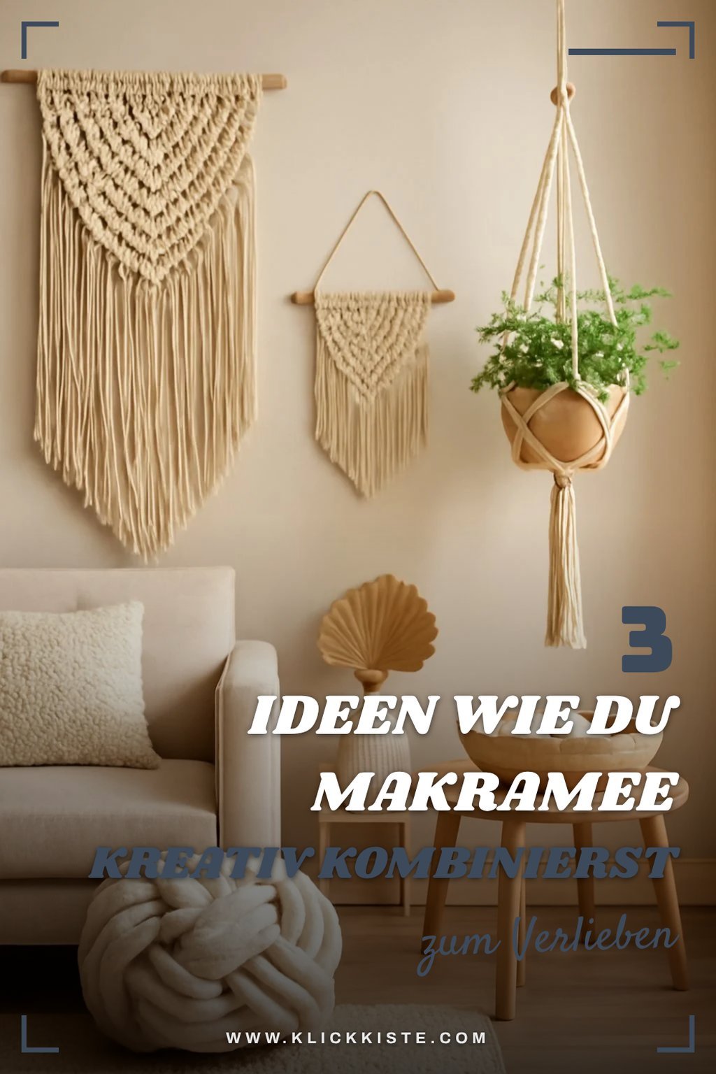 So kombinierst du Makramee mit anderen Materialien