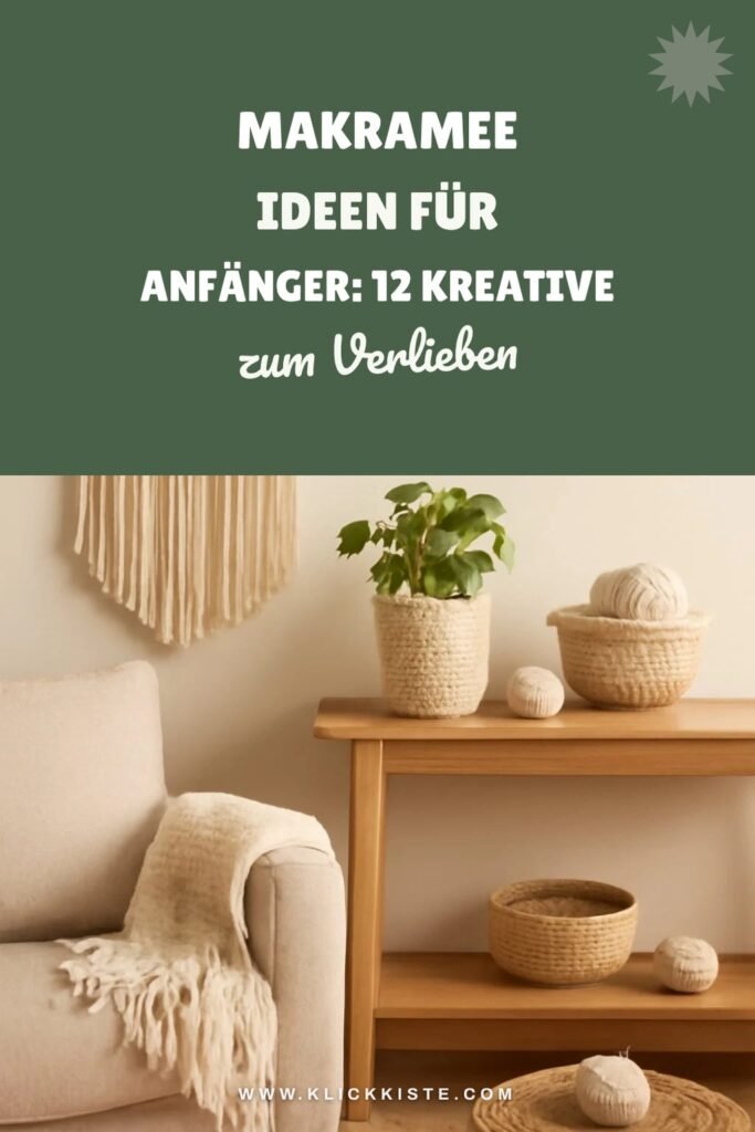 Makramee Ideen für Anfänger: 12 kreative Ideen zum Selbermachen