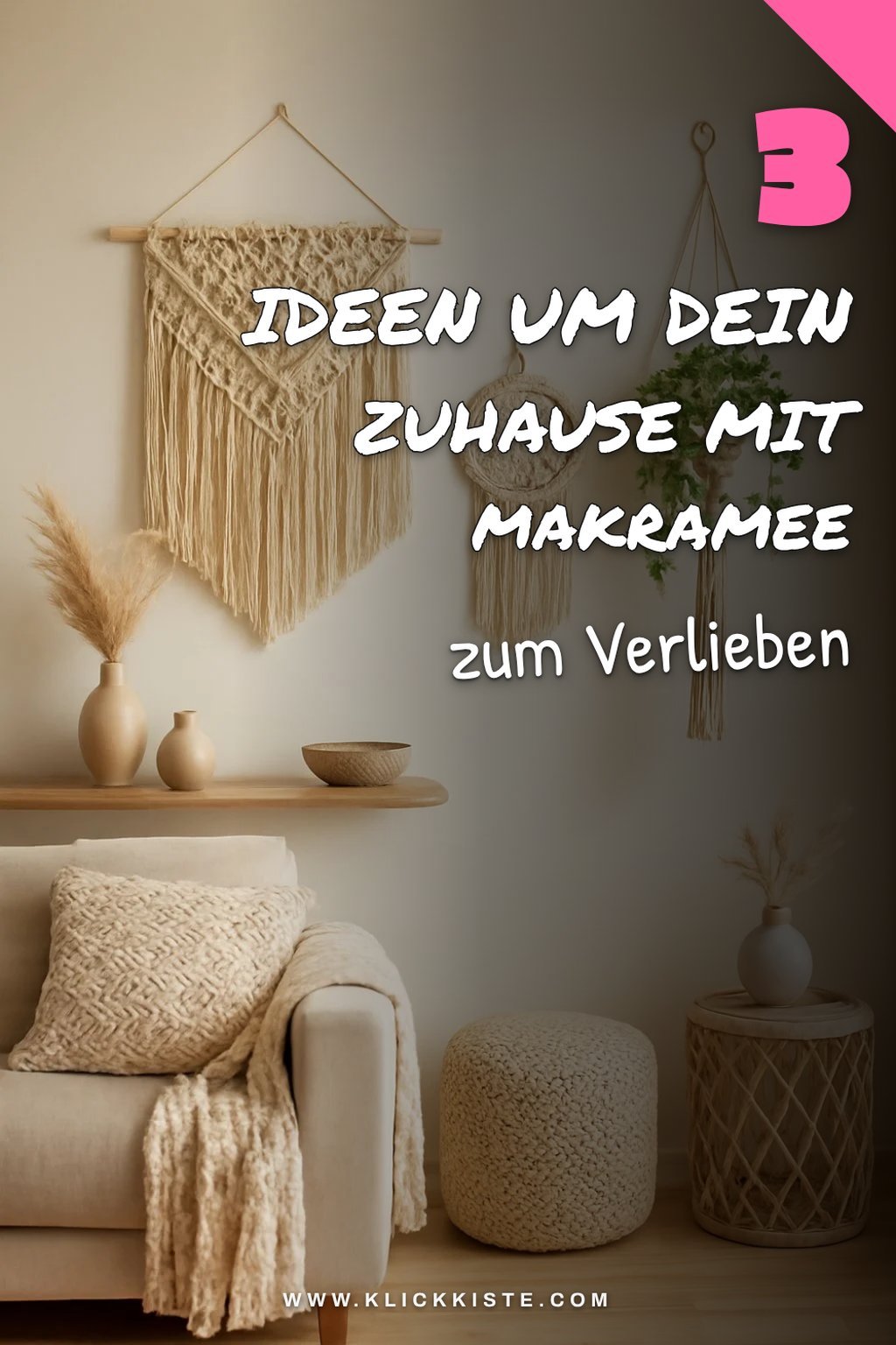 Wie du dein Zuhause mit Makramee dekorierst