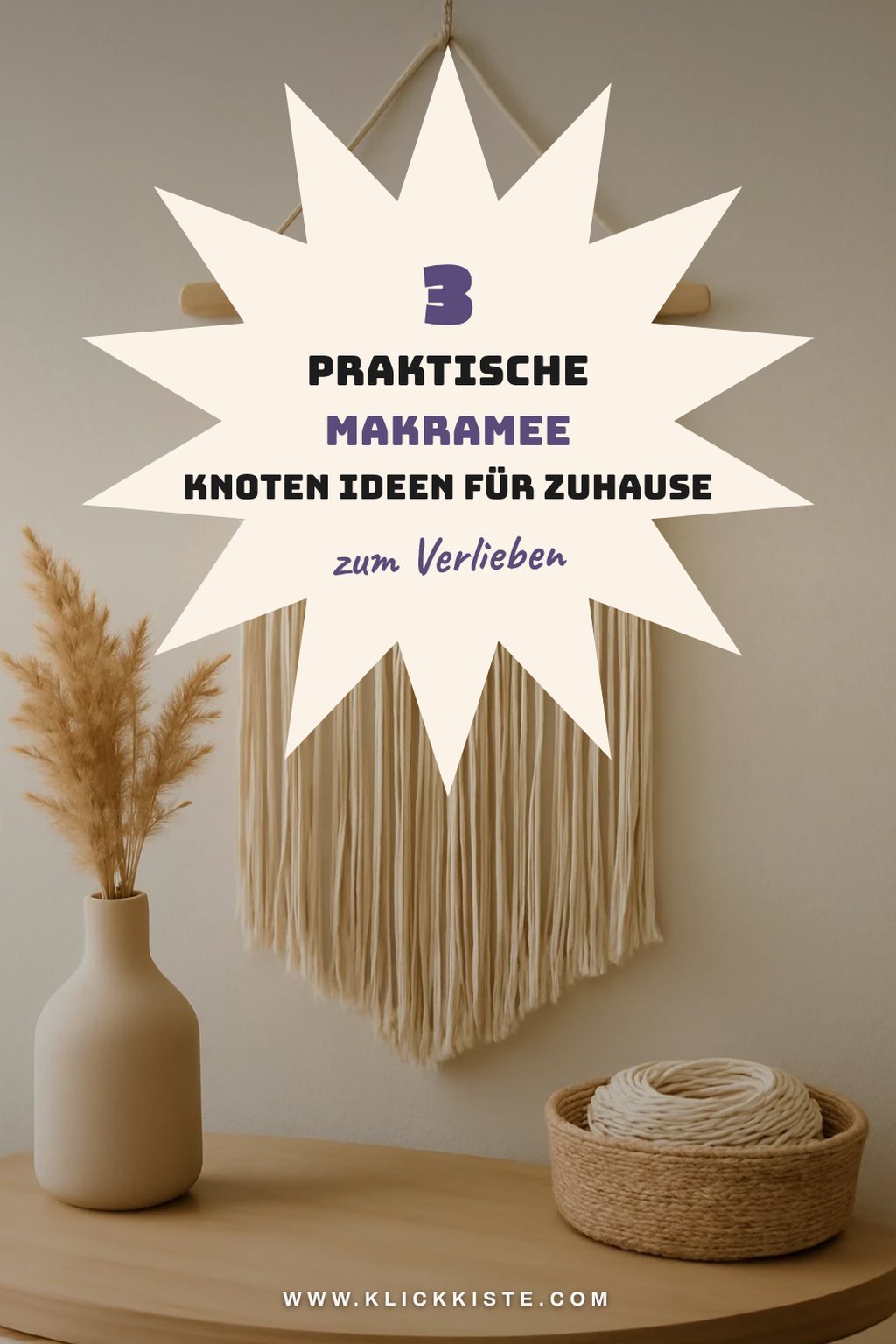 Praktische Anwendungen für Makramee Knoten