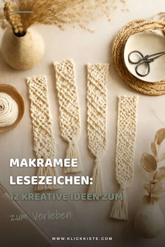 Makramee Lesezeichen: 12 kreative Ideen zum Selbermachen