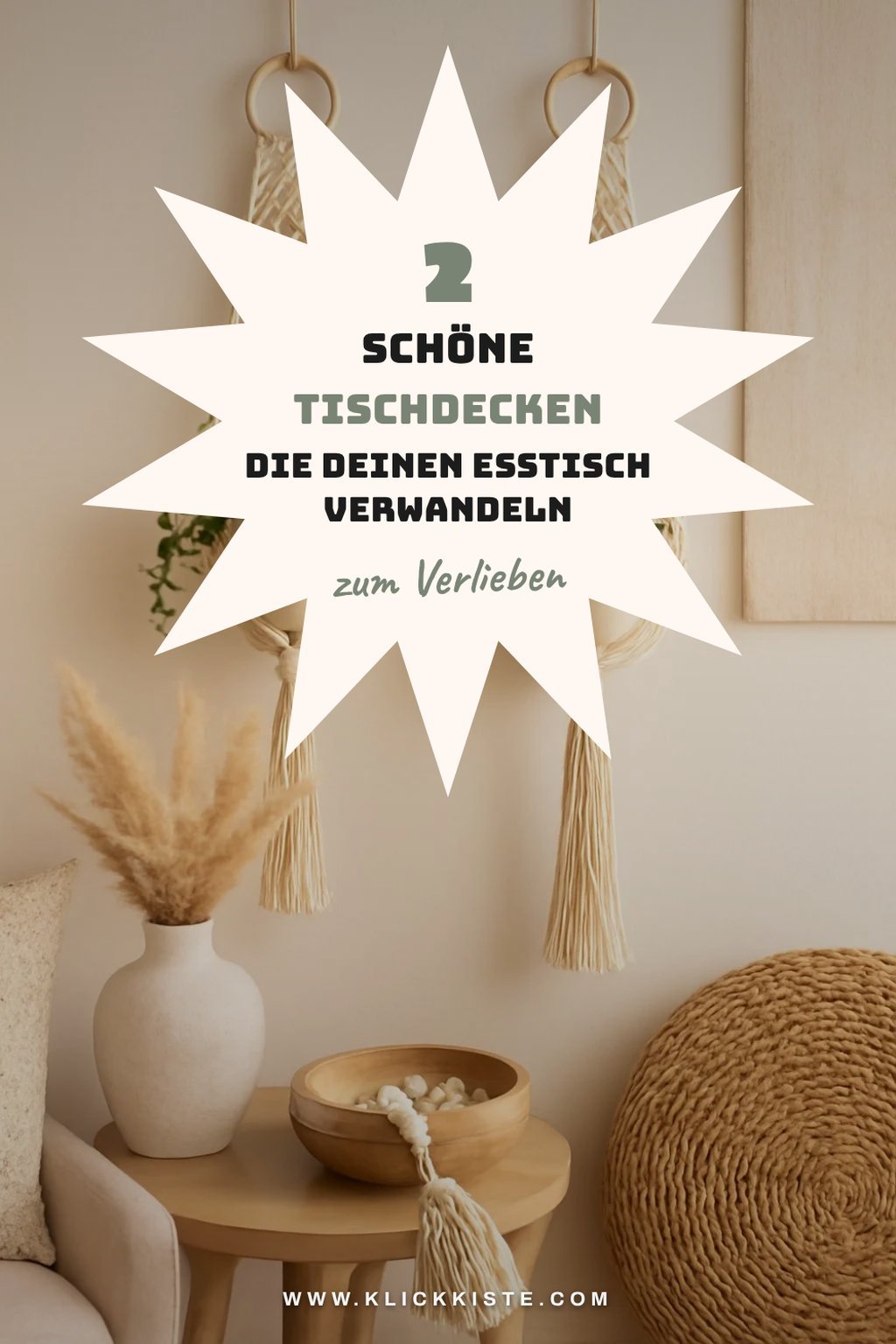 Wie du deinen Tisch mit Makramee aufwertest