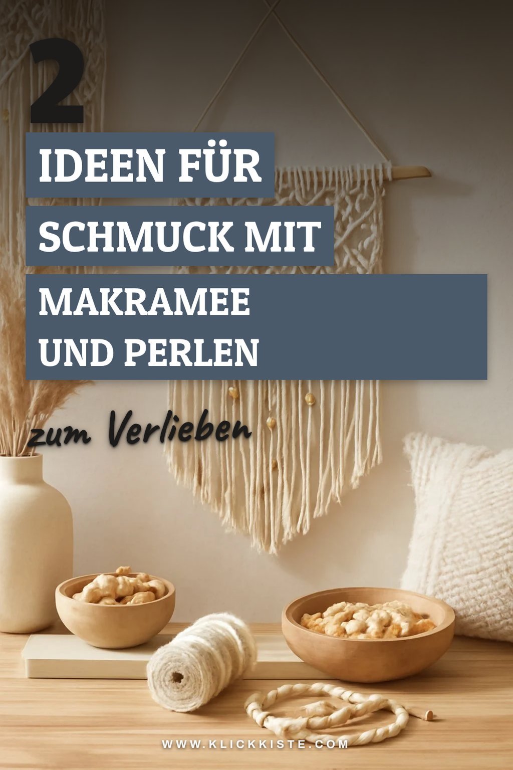 Perlen in Makramee-Schmuckdesigns verwenden
