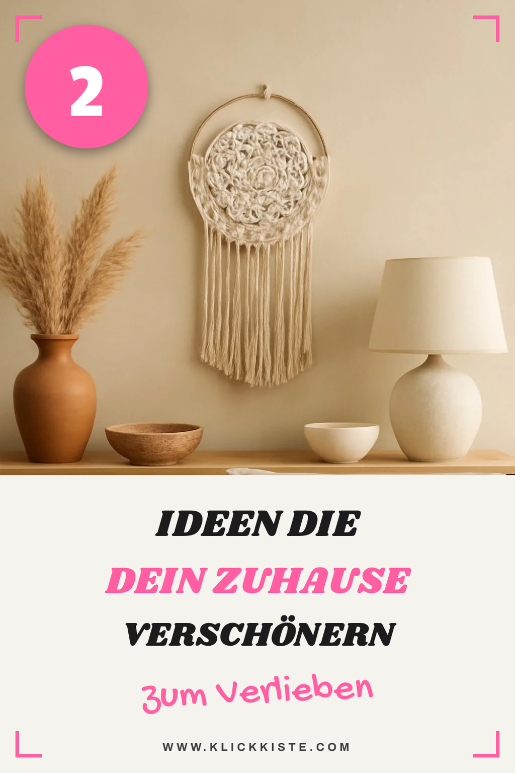 So integrierst du Makramee Ringe in dein Zuhause