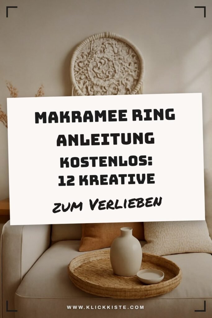 Makramee Ring Anleitung Kostenlos: 12 kreative Ideen zum Selbermachen