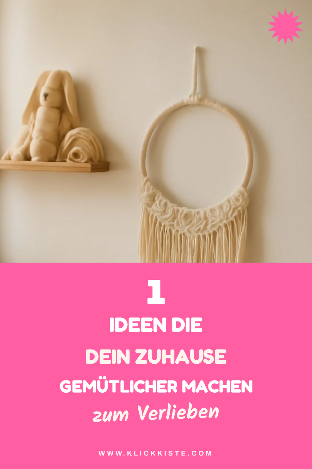 Makramee Ringe für den Innenbereich gestalten