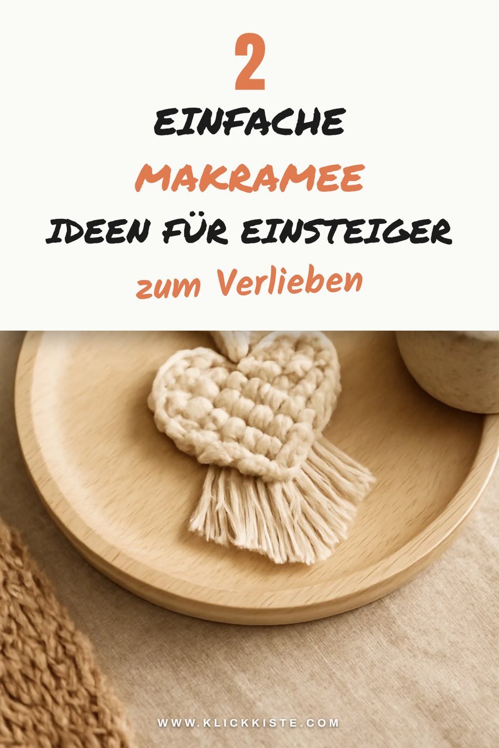 Makramee Schlüsselanhänger für Anfänger