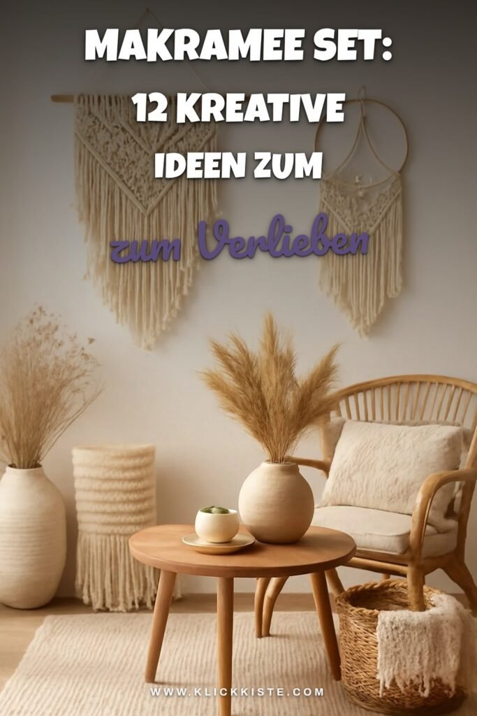 Makramee Set: 12 kreative Ideen zum Selbermachen