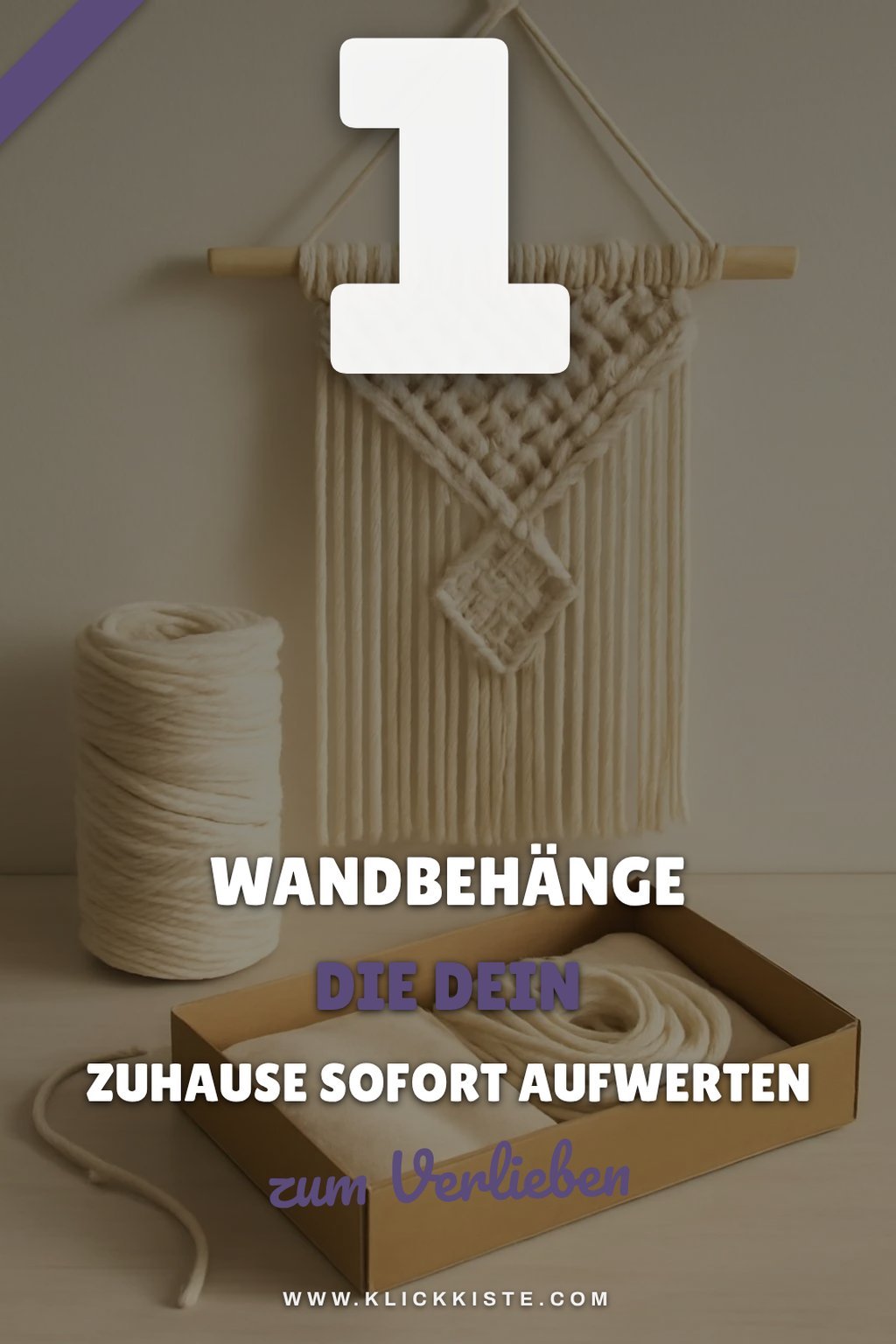 So gestaltest du mit Makramee deine eigenen Wandbehänge