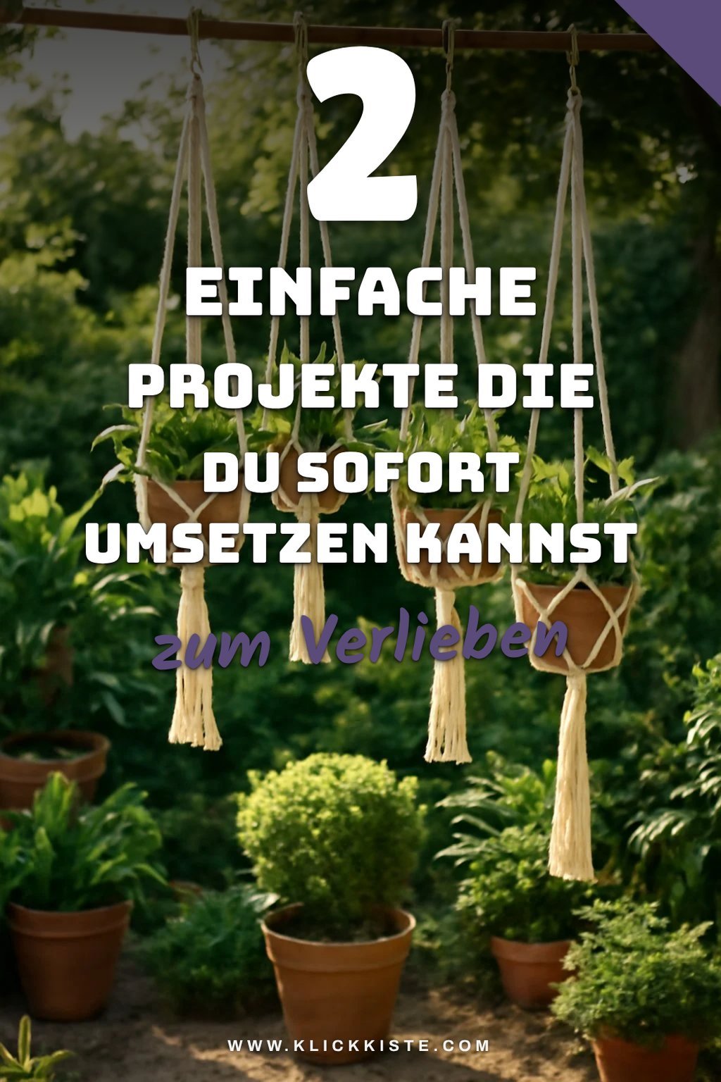 Einfaches und modernes Makramee für Anfänger