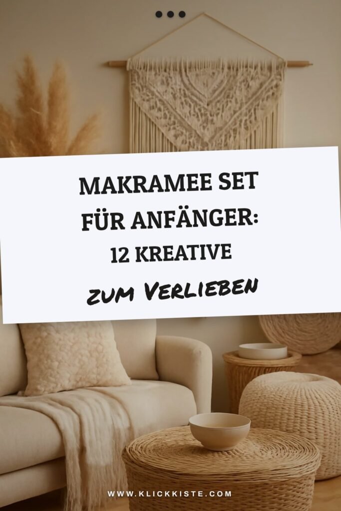 Makramee Set für Anfänger: 12 kreative Ideen zum Selbermachen