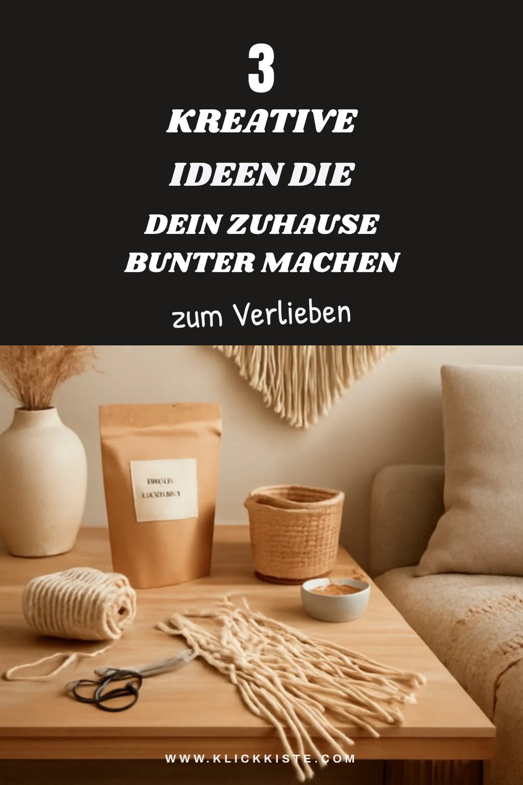 So bringst du mit 3 Makramee Ideen Farbe ins Spiel