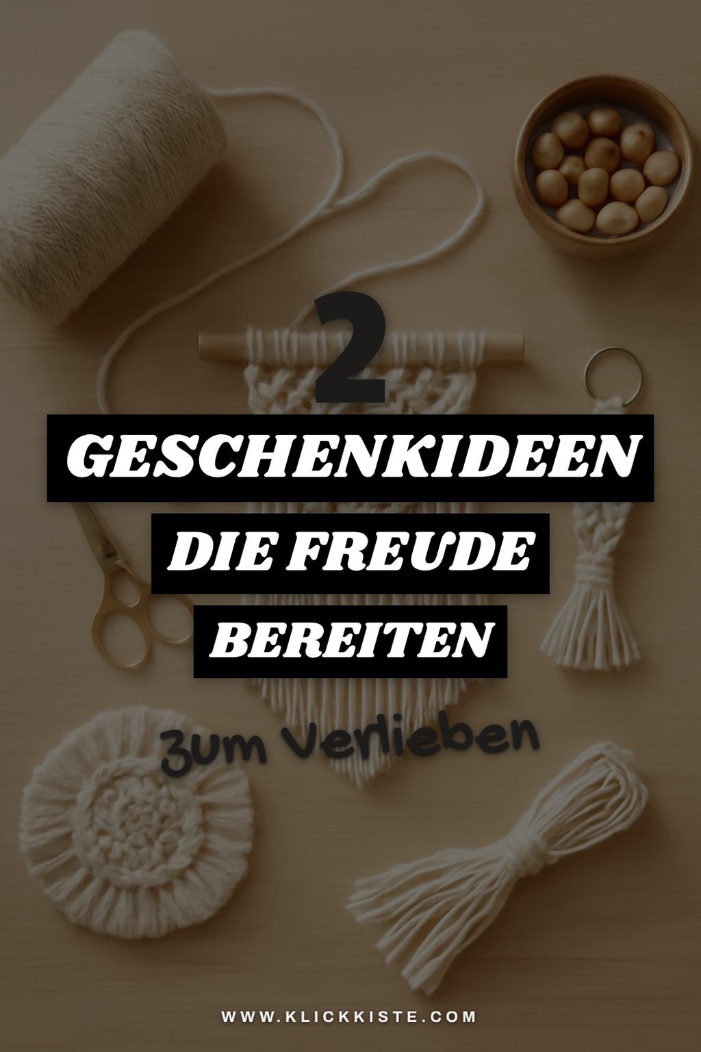 Diese 2 Makramee Ideen sind perfekt für Geschenke