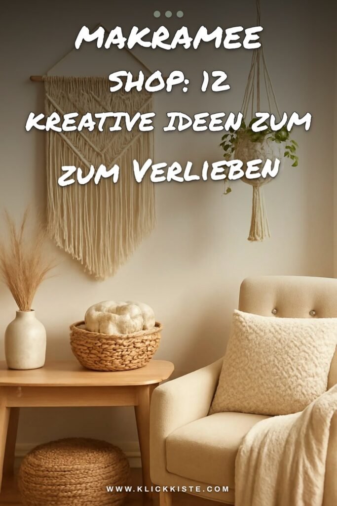 Makramee Shop: 12 kreative Ideen zum Selbermachen