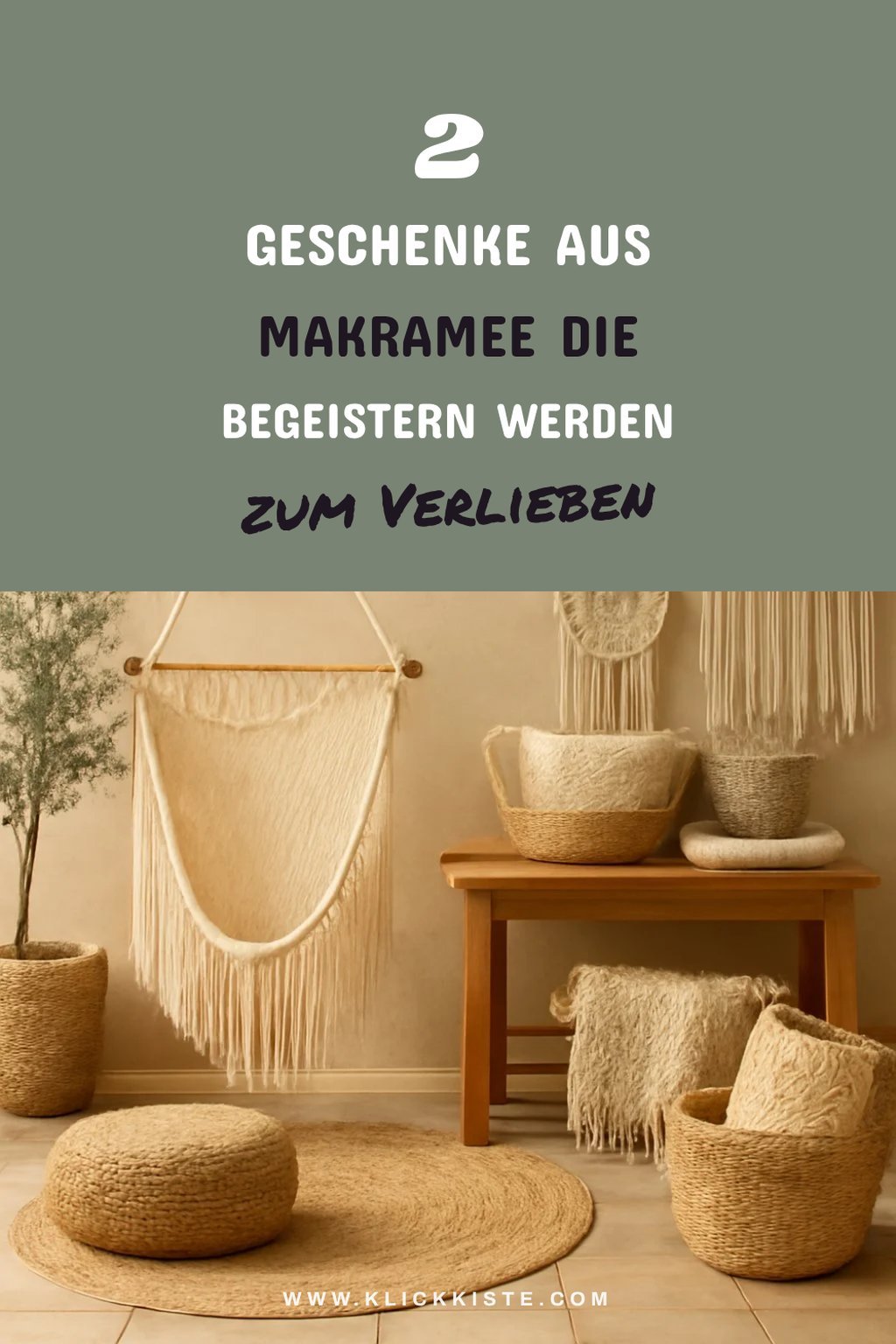 Einzigartige Geschenke aus Makramee selber machen