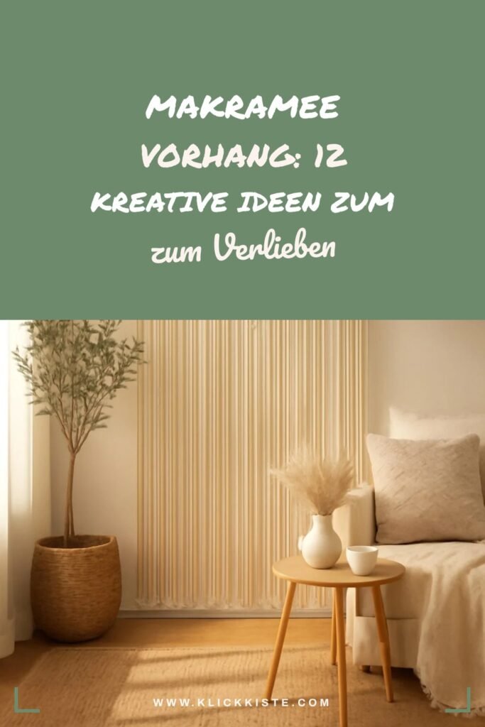Makramee Vorhang: 12 kreative Ideen zum Selbermachen