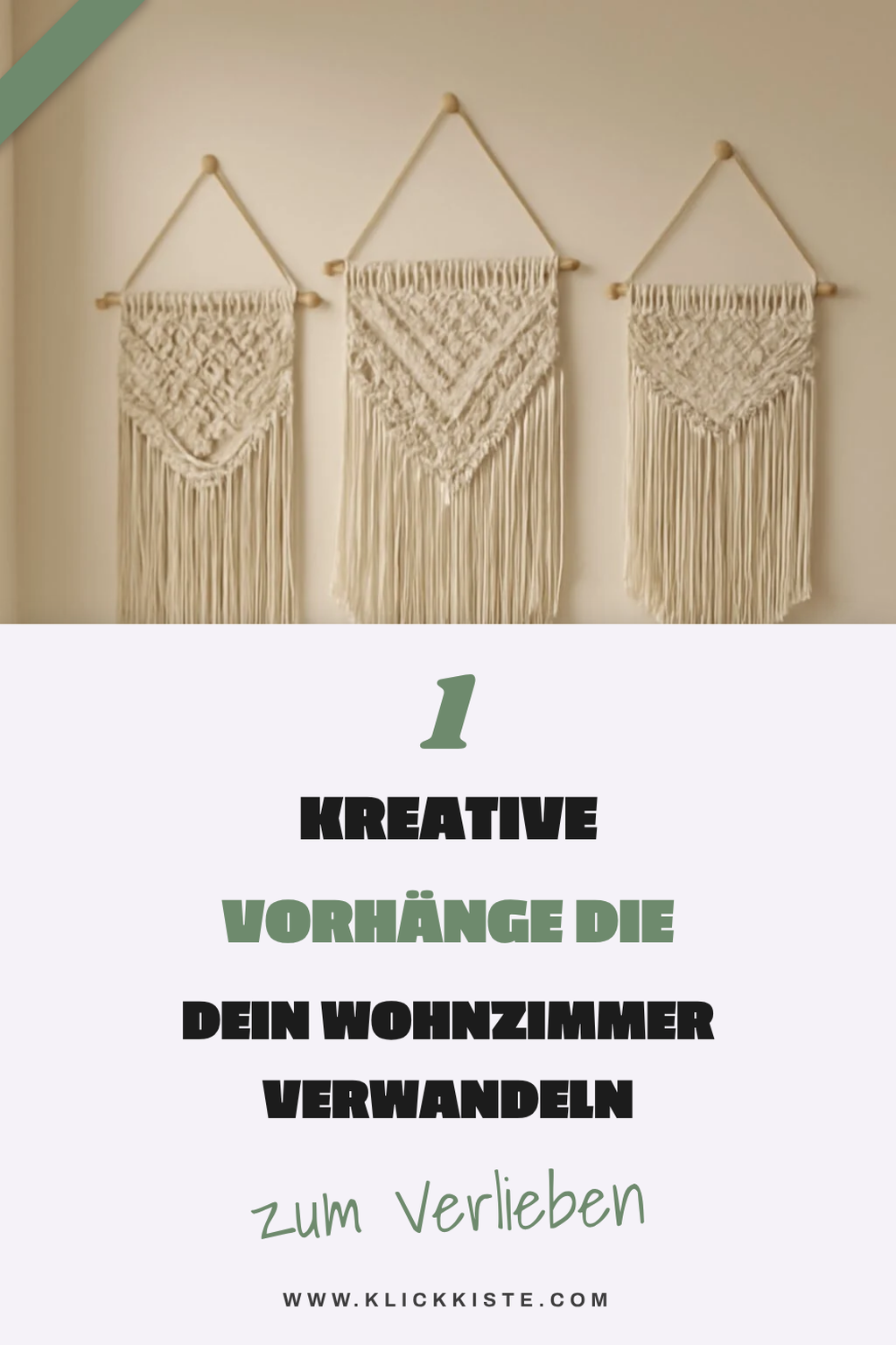 Diese 3 Makramee Vorhang-Ideen machen dein Wohnzimmer zum Hingucker