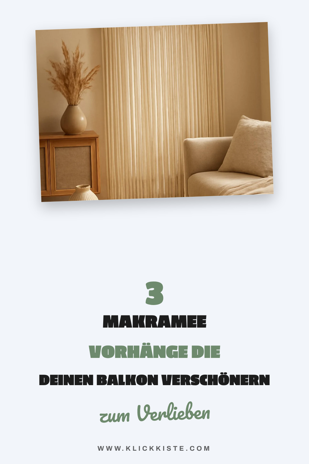 Diese 3 Makramee Vorhang-Ideen für den Außenbereich