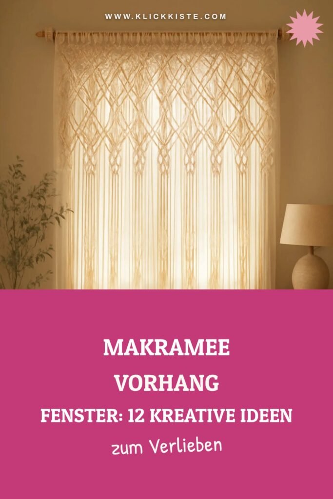 Makramee Vorhang Fenster: 12 kreative Ideen zum Selbermachen