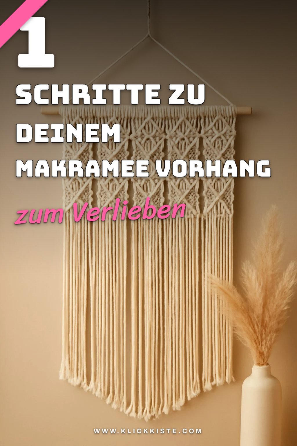 So gestaltest du deinen Makramee Vorhang in nur 5 Schritten