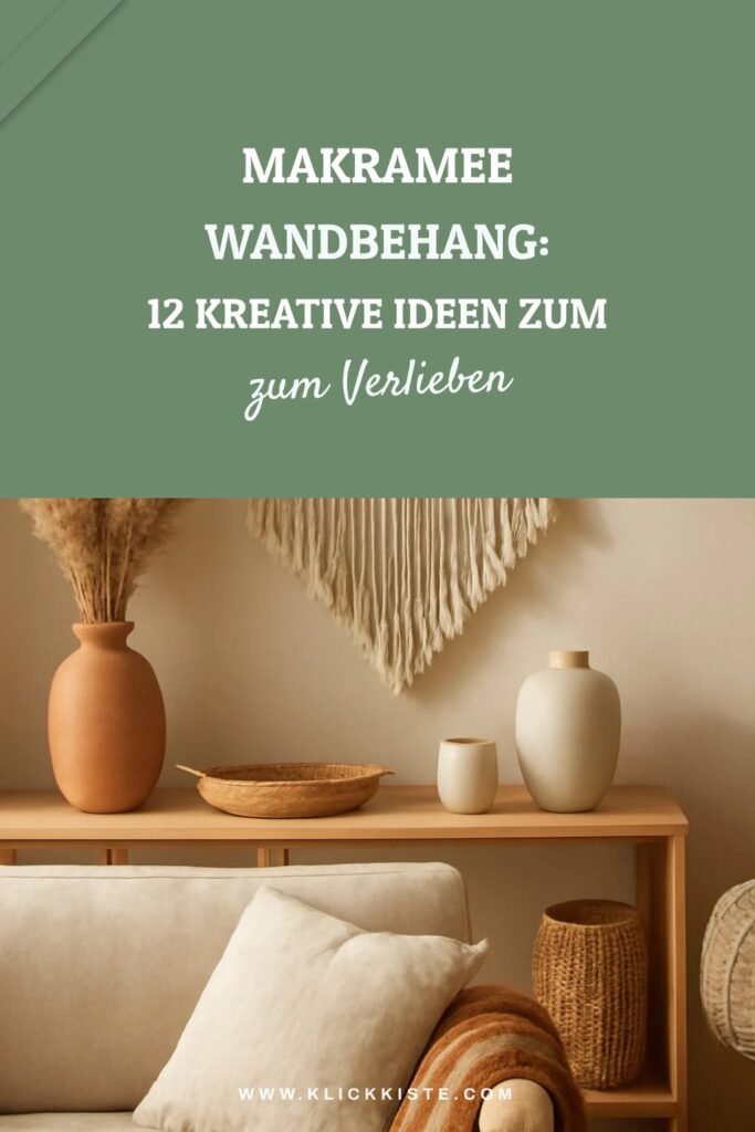 Makramee Wandbehang: 12 kreative Ideen zum Selbermachen