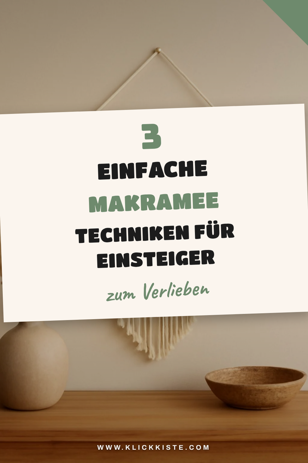 Makramee Techniken und Tipps für Anfänger