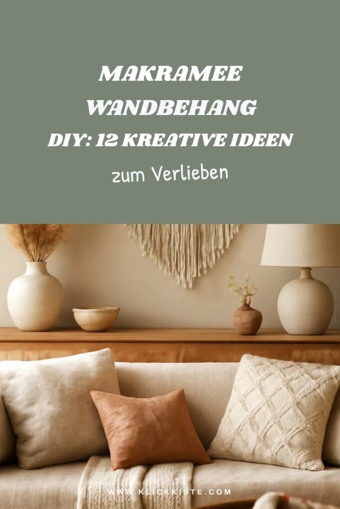 Makramee Wandbehang Diy: 12 kreative Ideen zum Selbermachen