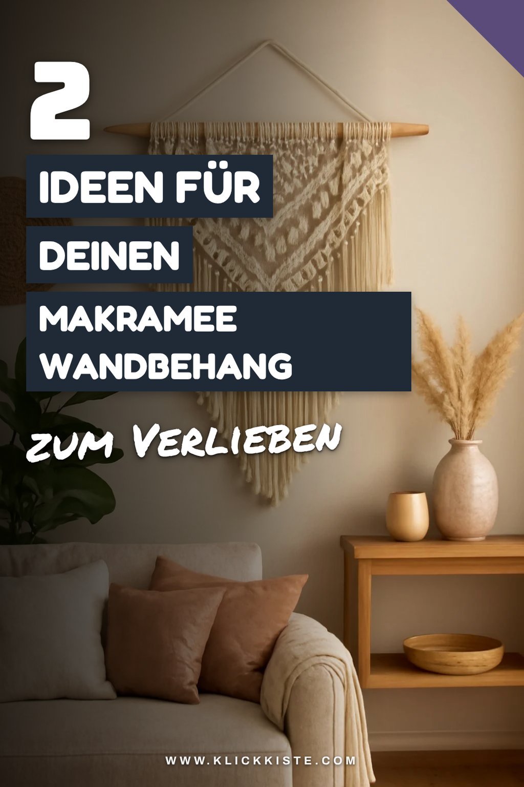 12 kreative Ideen für deinen Makramee Wandbehang