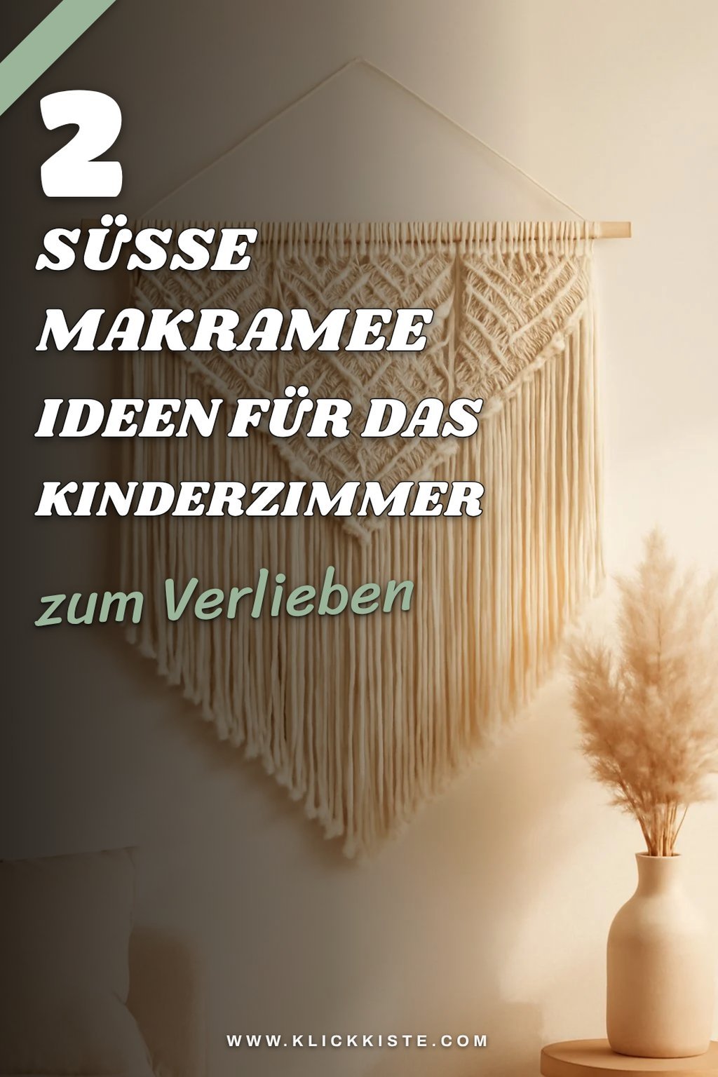 Makramee Wandbehang für Kinderzimmer