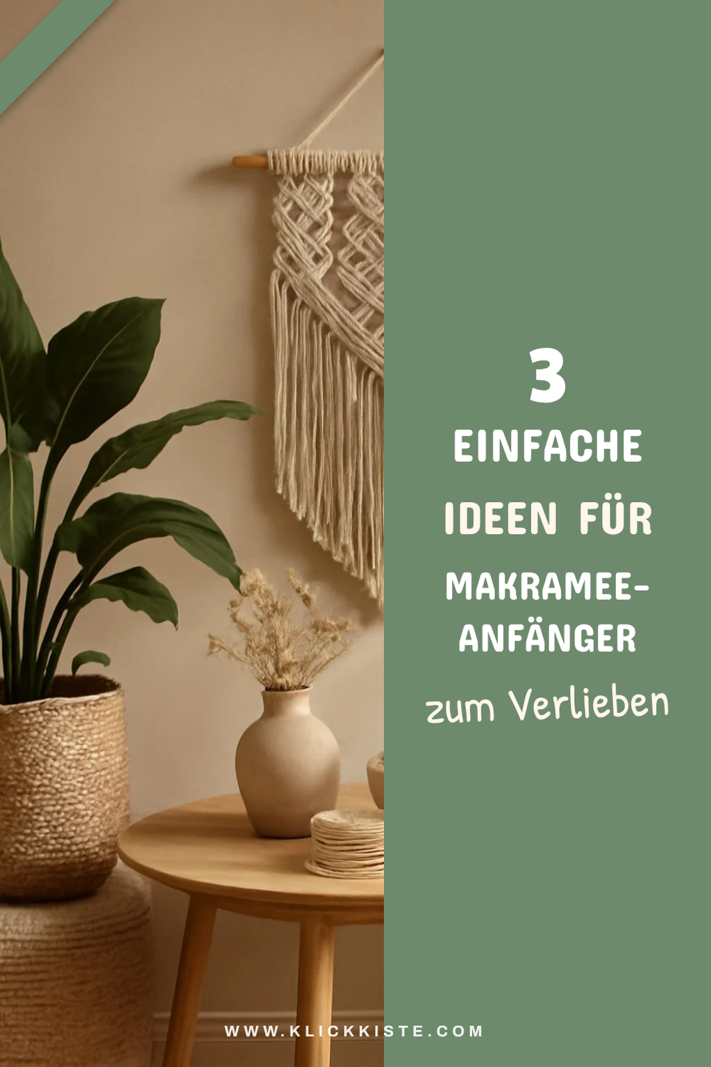 Trendige Makramee Projekte für Anfänger