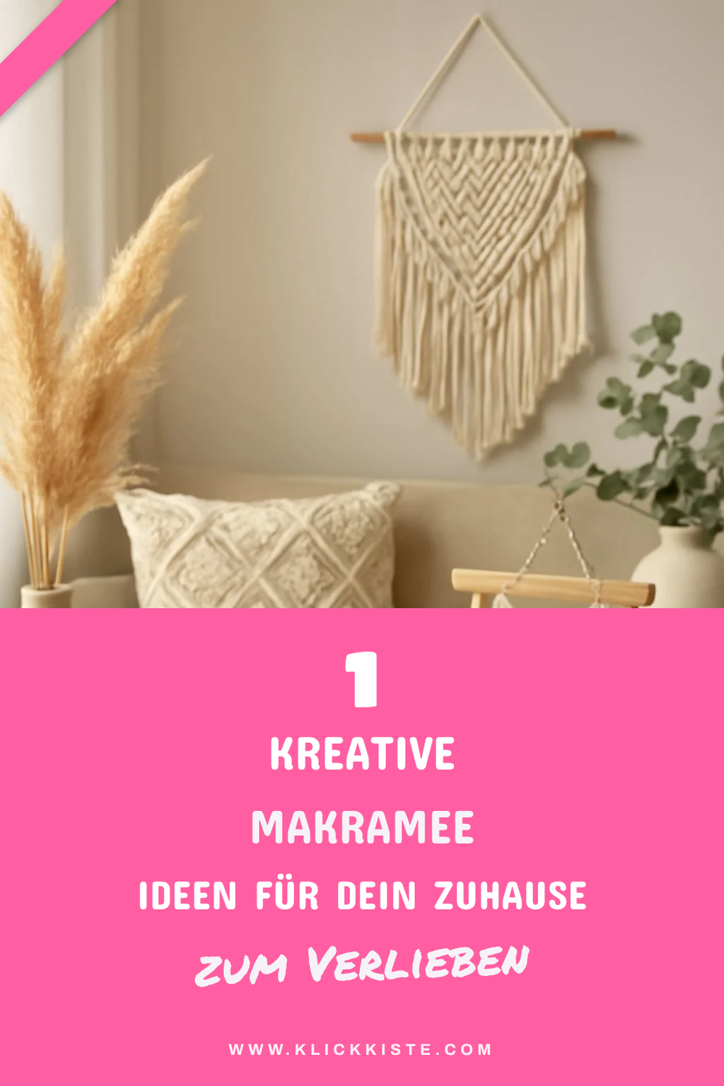 Mit diesen 3 Ideen bringst du Makramee in dein Zuhause