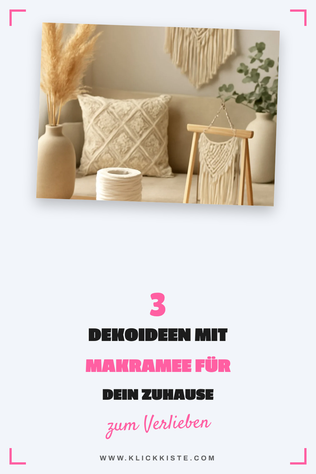So gestaltest du mit Makramee Deko für jeden Raum