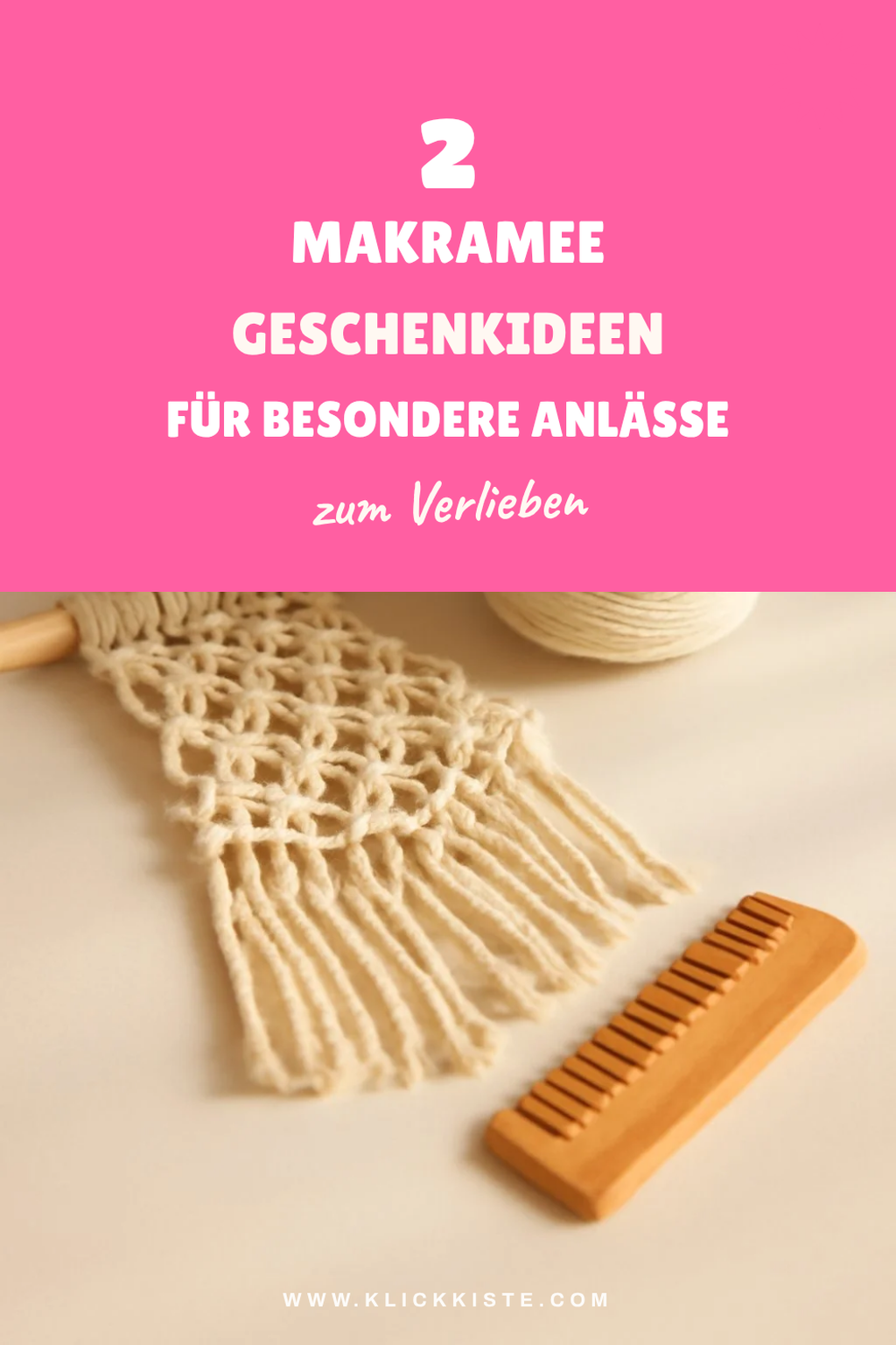 So nutzt du Makramee für originelle Geschenke