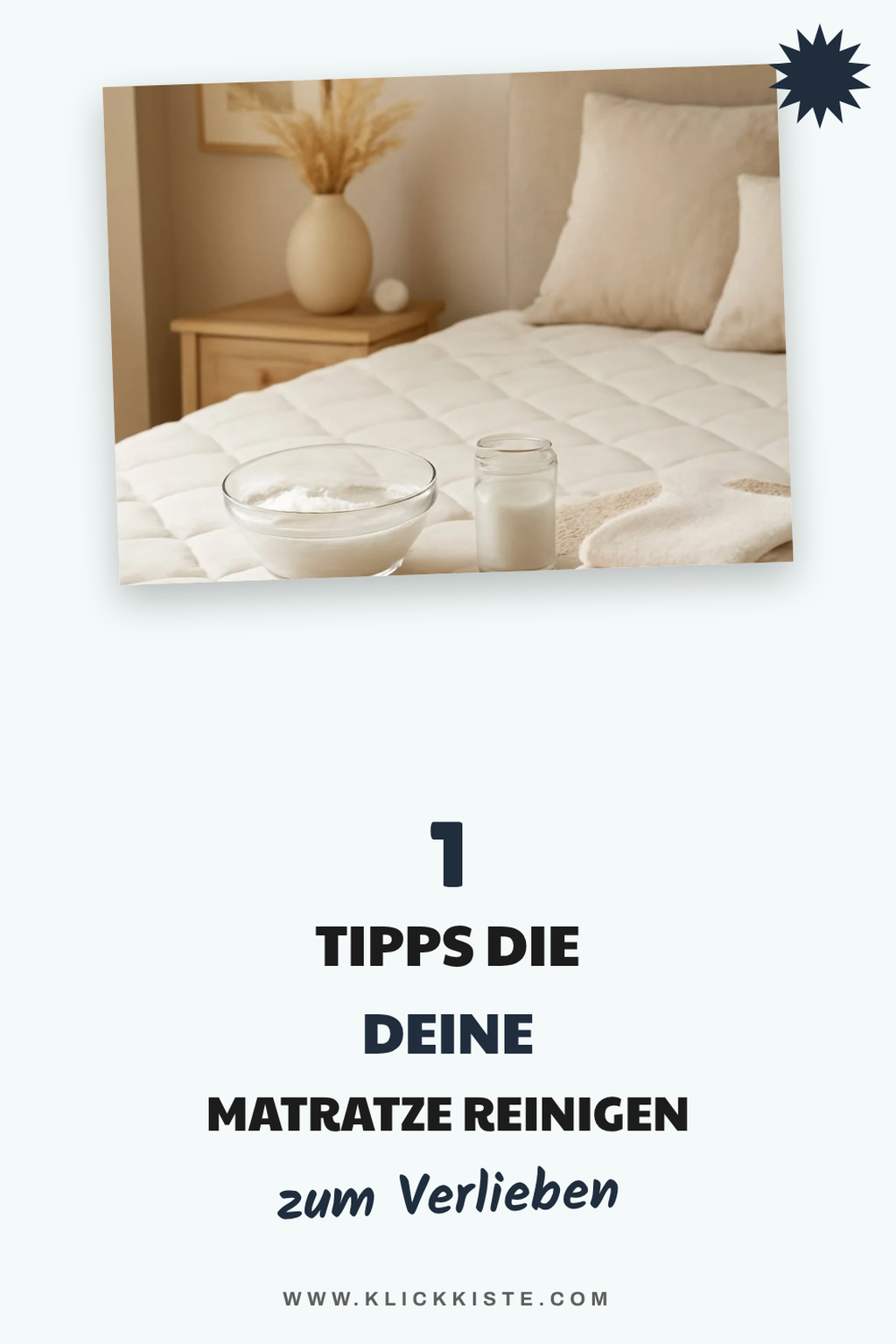 So reinigst du deine Matratze mit Hausmitteln