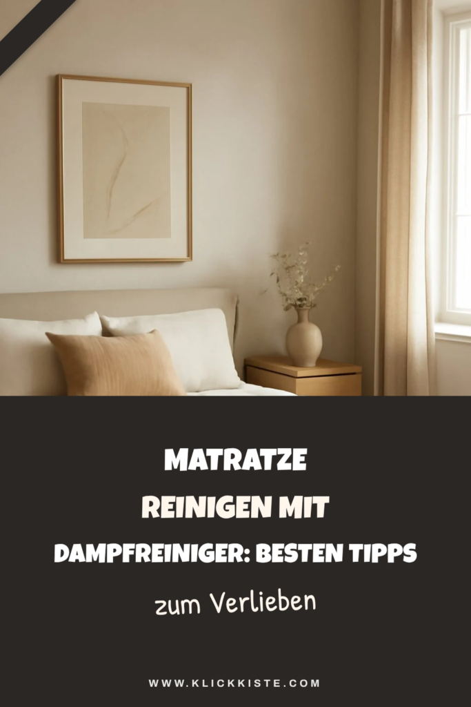 Matratze Reinigen mit Dampfreiniger: Die besten Tipps & Hausmittel