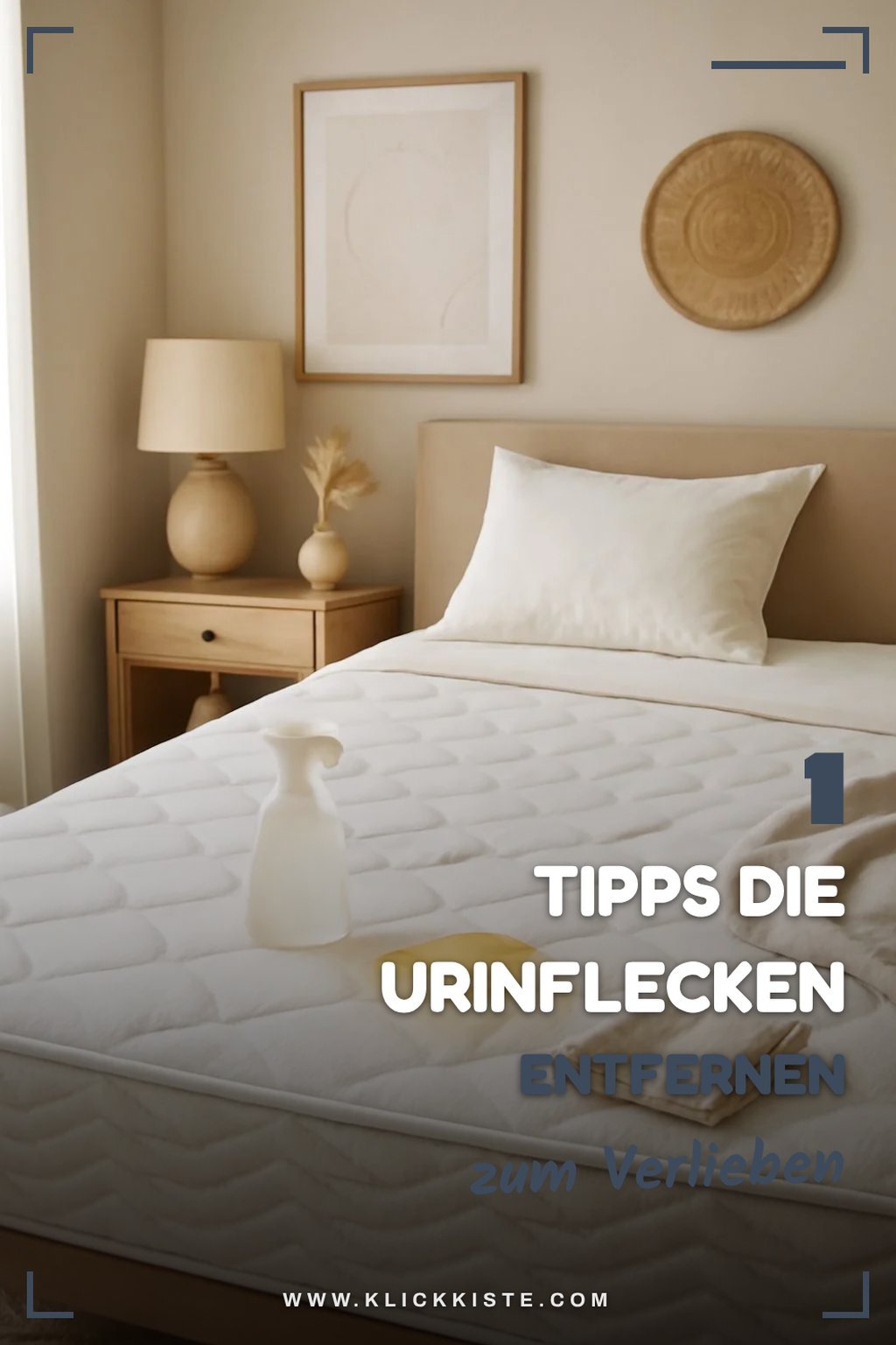 So befreist du deine Matratze von Urinflecken