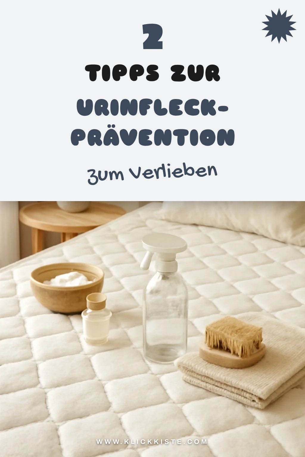 Vorbeugung von Urinflecken