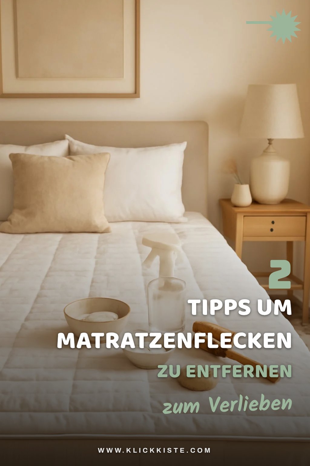 So entfernst du Flecken von der Matratze