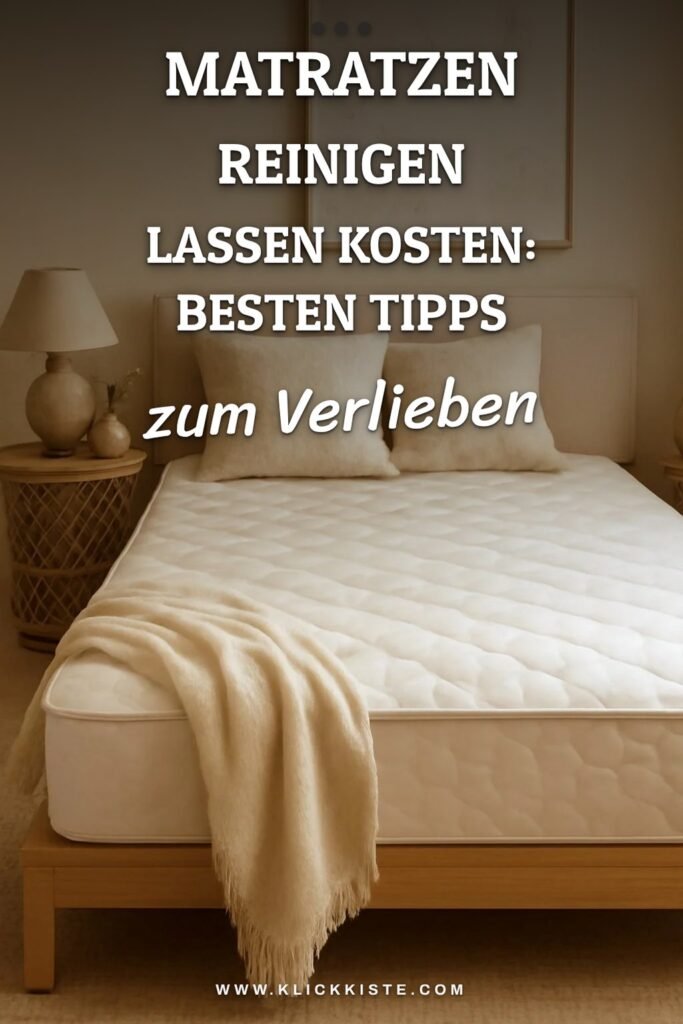 Matratzen Reinigen Lassen Kosten: Die besten Tipps & Hausmittel