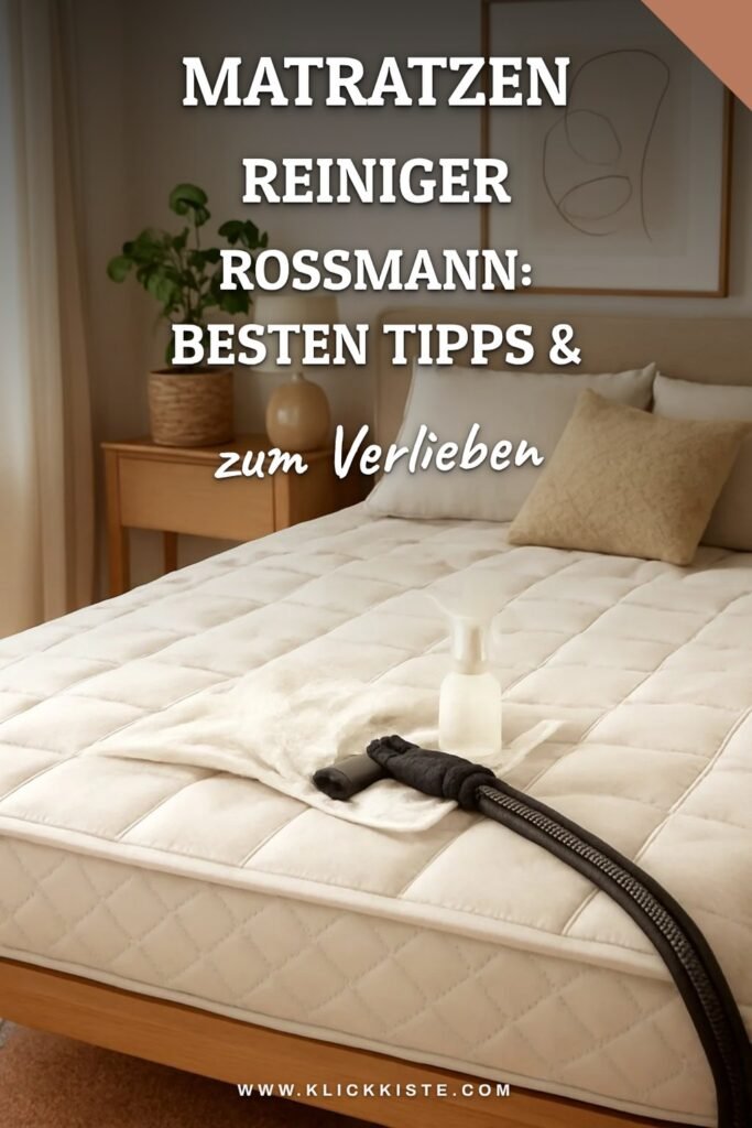 Matratzen Reiniger Rossmann: Die besten Tipps & Hausmittel
