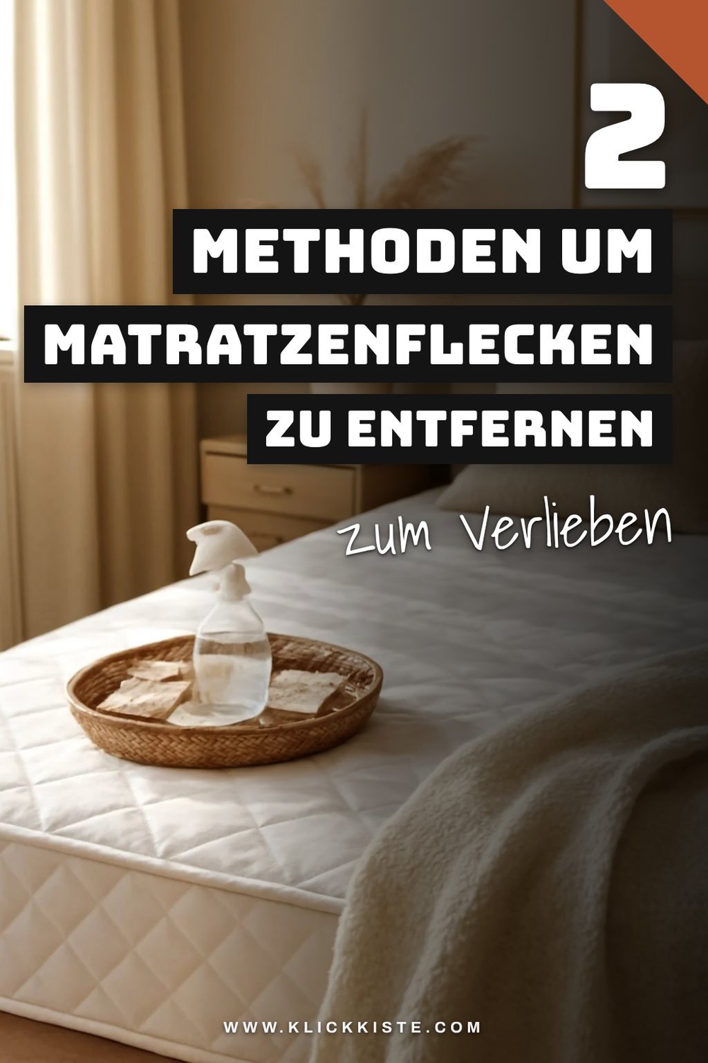 So entfernst du Flecken von der Matratze