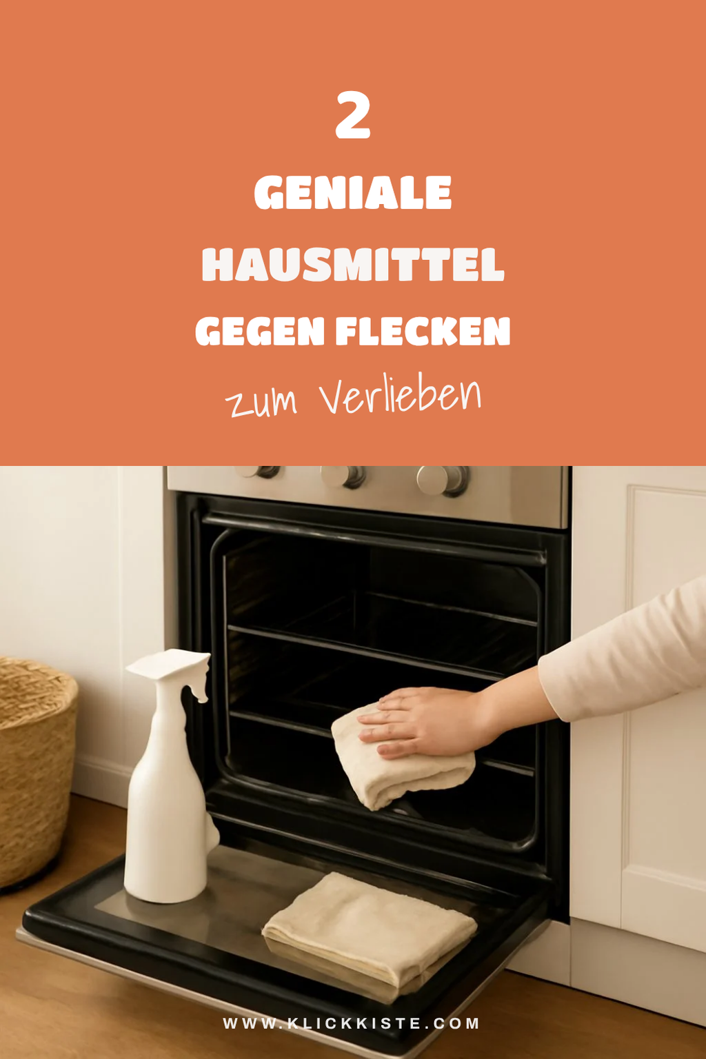 Hausmittel für hartnäckige Flecken im Backofen