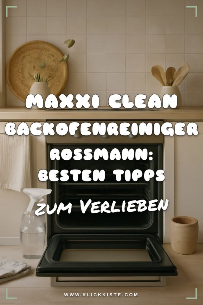 Maxxi Clean Backofenreiniger Rossmann: Die besten Tipps & Hausmittel