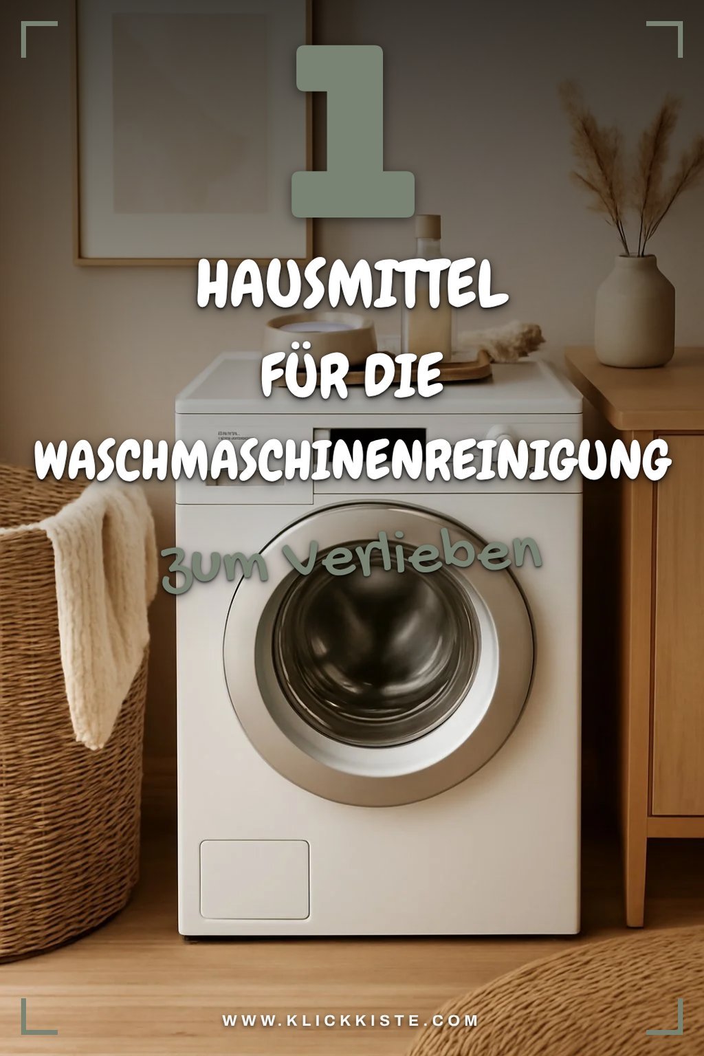 So reinigst du deine Waschmaschine mit Hausmitteln