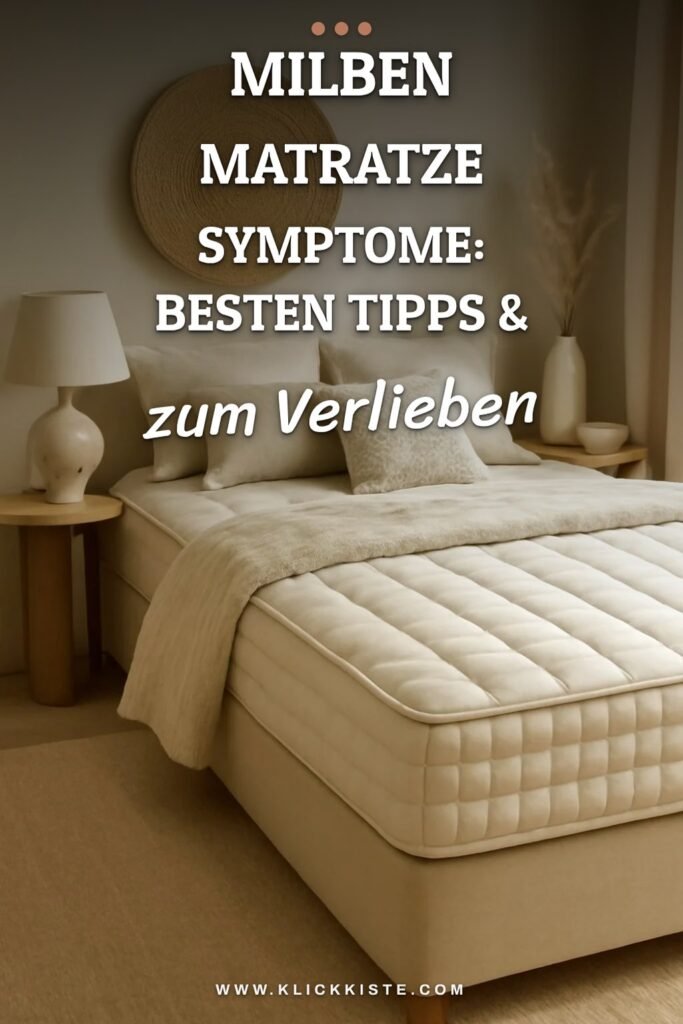 Milben Matratze Symptome: Die besten Tipps & Hausmittel