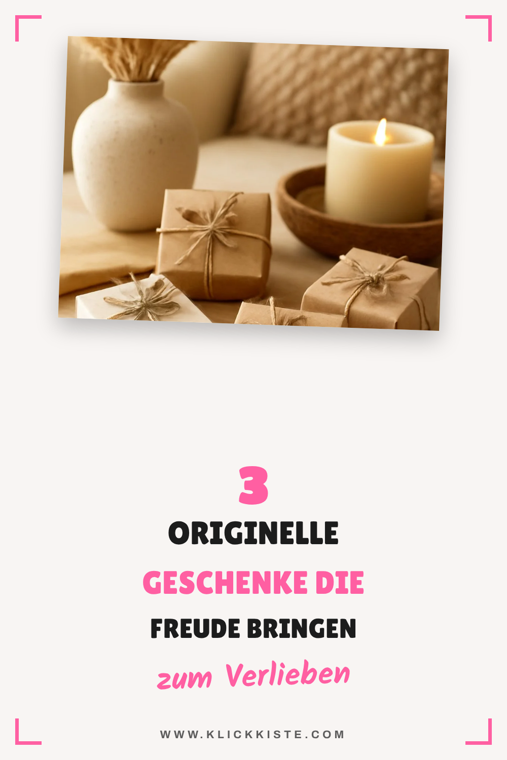 Schluss mit unpersönlichen Geschenken: 5 kreative Ideen